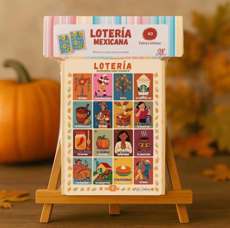 Original Grateful AF Lotería product photograph